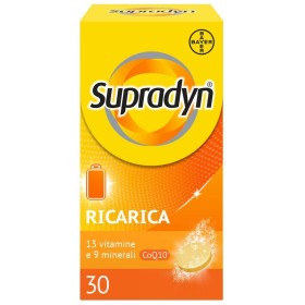 Supradyn Ricarica Integratore di Vitamine, Sali Minerali e Coenzima Q10 30Compresse Effervescenti