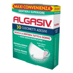 Algasiv Cuscinetti Adesivi Superiori Per Dentiera 30 Pezzi