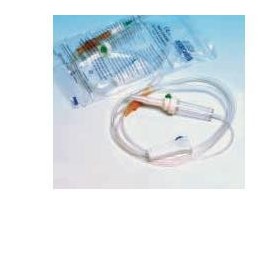 Farmac-Zabban Set Flebo Sterile Roller Luer Slip Senza Ago