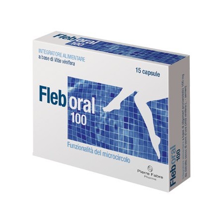 Fleboral 100 mg Integratore Microcircolo 15 Capsule
