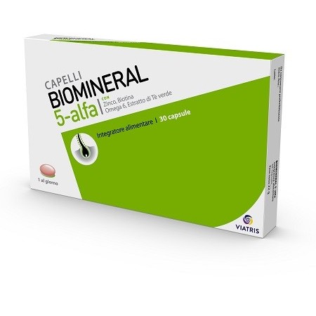 Biomineral 5-Alfa Integratore Capelli 30 Capsule