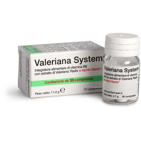 Valeriana System Integratore  30 Compresse