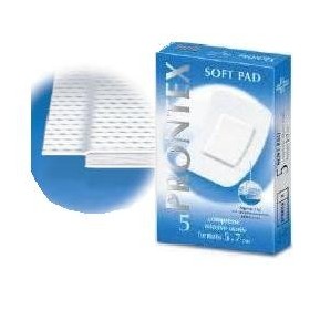 Safety Soft Pad Medicazione Adesiva Sterile 5x7 cm 5 Pezzi