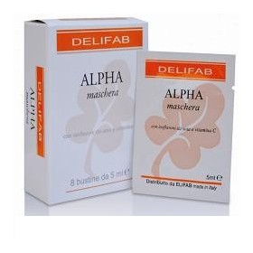 Delifab Alpha Maschera Viso Pelle Seborroica a Tendenza Acneica 8 Bustine