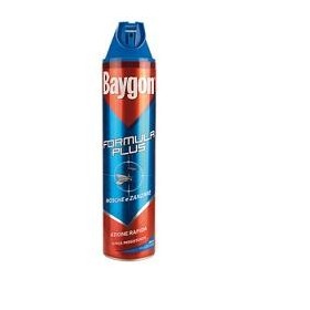 Baygon Mosche e Zanzare Plus Spray Insetticida 400 ml