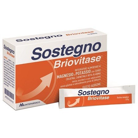 Briovitase Sostegno Integratore Magnesio e Potassio 14 Bustine