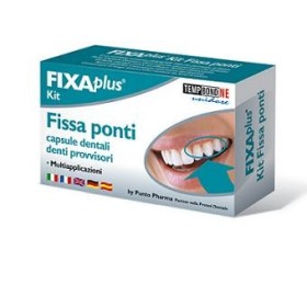 Fixaplus Kit Fissa Ponti Capsule Dentali per Denti Provvisori
