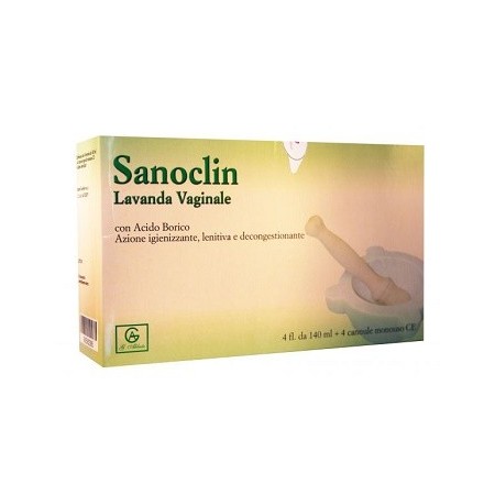 Sanoclin Lavanda Vaginale 4 Flaconcini da 140 ml