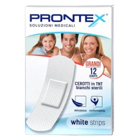 Safety Prontex White Strips Cerotti Bianchi Grandi 12 Pezzi
