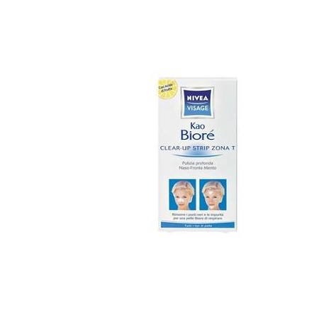 Nivea Clear-Up Strip Zona T Cerotti per Rimuovere Punti Neri 6 Pezzi