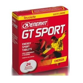 Enervit GT Sport Integratore Energetico Limone 24 Tavolette Masticabili