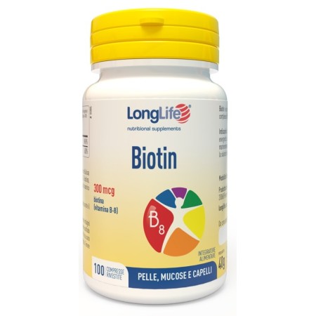 LongLife Biotin 300 Integratore Pelle 100 Compresse