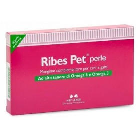 Nbf Lanes Ribes Pet Perle Integratore Dermatite Cani e Gatti 30 Perle
