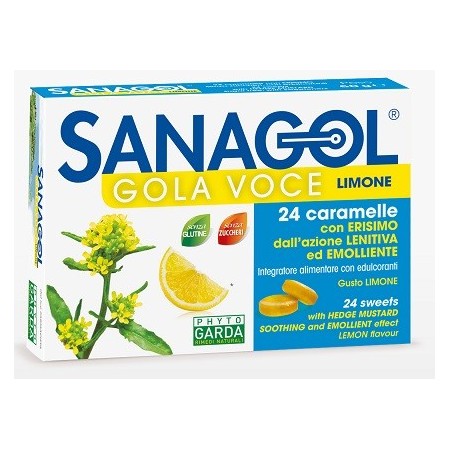 Sanagol Gola Voce Gusto Limone 24 Caramelle
