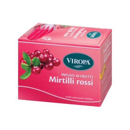 Viropa Mirtilli Rossi Infuso Ai Frutti 15 Bustine Con Filtro