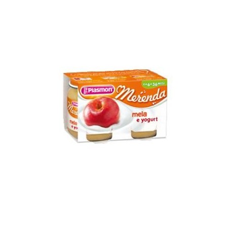 Plasmon Dessert Omogeneizzato Yogurt Mela 2 Vasetti da 120 g