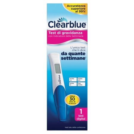 Clearblue Test di Gravidanza Con Indicatore Delle Settimane Ti Dice Da Quanto è Avvenuto Il Concepim