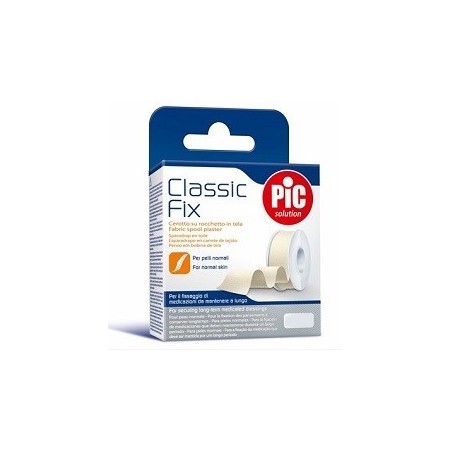 Pic Classic Fix Cerotto su Rocchetto Tela Bianca Fustella 2,5 cm x 5 m