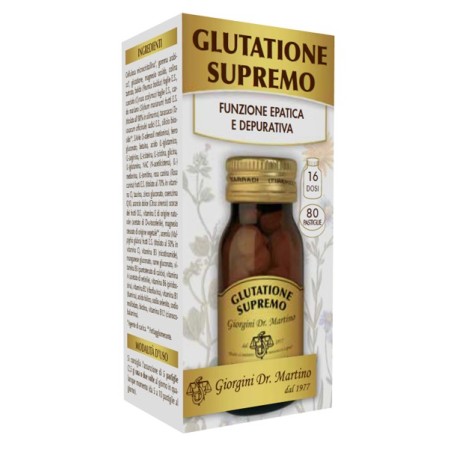 Dr. Giorgini Glutatione Supremo Integratore Funzionalità Epatica e Depurativa 80 Pastiglie
