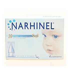 Narhinel 20 Ricariche Usa e Getta Soft Aspiratore Nasale