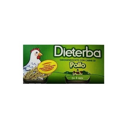 Dieterba Omogenizzato Pollo 3 Vasetti da 80 g