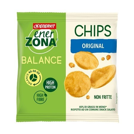 Enerzona Chips 40-30-30 Snack di Soia Gusto Classico 1 Mini-pack
