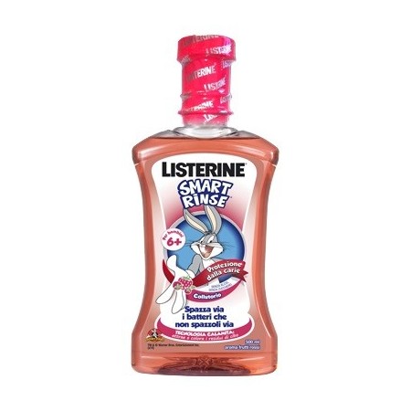 Listerine Smart Rinse Collutorio Bambini Protezione Carie 500 ml