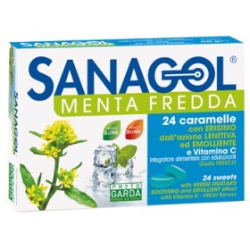 Sanagol Menta Fredda Integratore 24 Caramelle