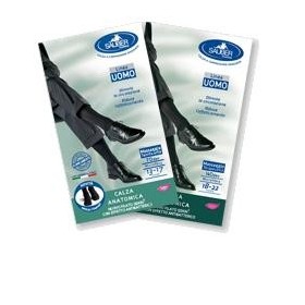 Sauber Linea Uomo Calza Anatomica Filato QSKIN 140 Den Taglia G Blu