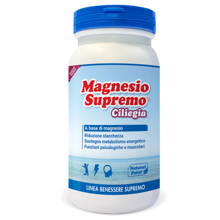 Natural Point Magnesio Supremo Integratore Gusto Ciliegia 150 g