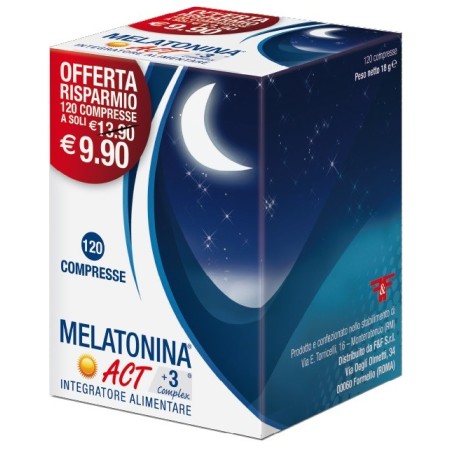 Melatonina Act  3 Complex Integratore per il Sonno 120 Compresse