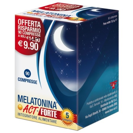 Melatonina Act Forte   5 Complex Integratore 90 Compresse