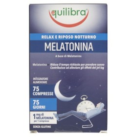 Equilibra Melatonina Integratore Relax e Riposo Notturno 75 Compresse
