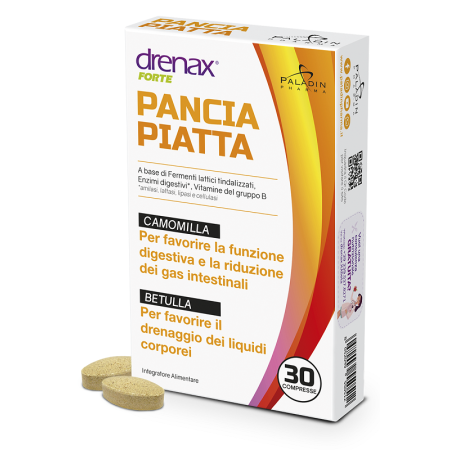 Drenax Forte Pancia Piatta Integratore Digestivo 30 Compresse