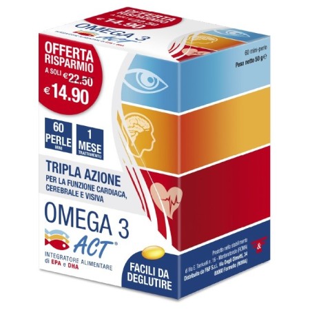 Omega 3 Act Integratore 60 Perle