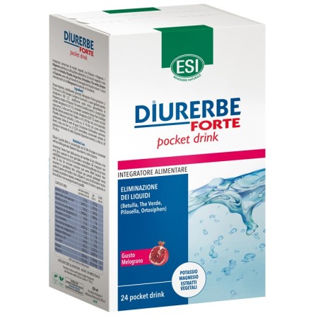 ESI Diurerbe Forte Integratore Magnesio 24 Drink  Pochet Melograno