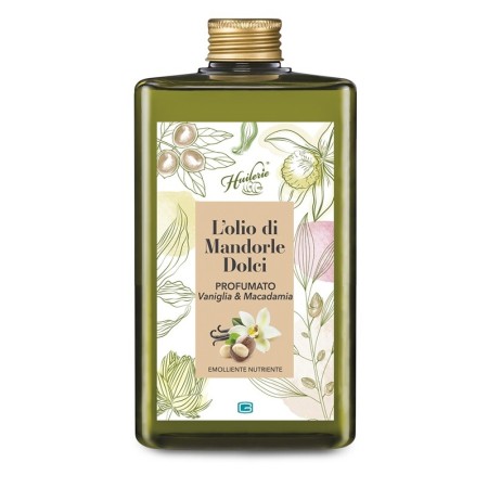 Huilerie Olio Di Mandorle Dolci Vaniglia E Macadamia Emolliente e Nutriente Corpo 300 ml