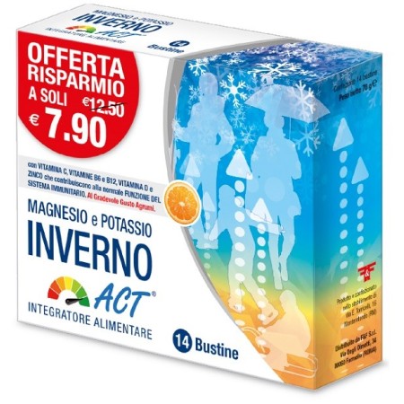 Magnesio Potassio Inverno Act Integratore 14 Bustine