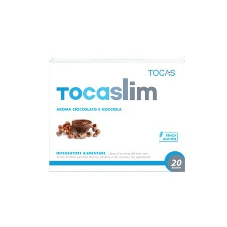Tocaslim Cioccolato Integratore Proteine del Siero del Latte 20 Bustine