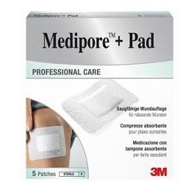 Medipore Pad Medicazione Sterile 5x7,2 cm 5 Pezzi