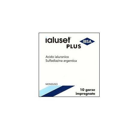 Ialuset Garze Sterili Impregnate 10x10 cm 10 Pezzi