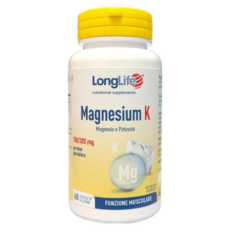 LongLife Magnesium K Integratore Magnesio Potassio 60 Capsule