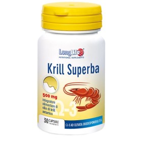 LongLife Krill Superba 500 mg Integratore di Olio di Krill Antartico 30 Capsule