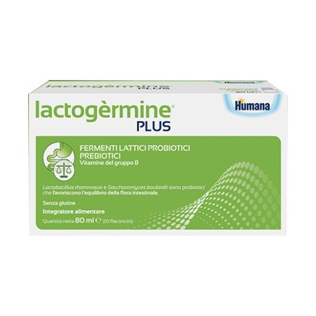 Humana Lactogermine Plus Integratore Fermenti Lattici 10 Flaconcini