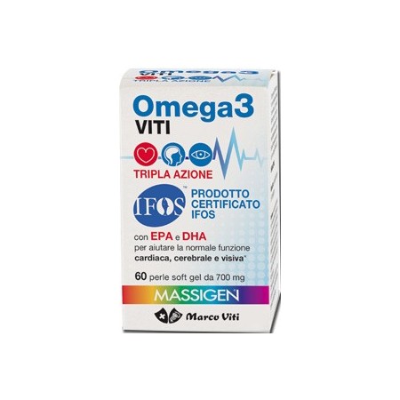 Omega 3 Viti Integratore Benessere Cardiaco 60 Perle