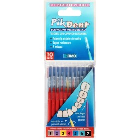 Pikdent Scovolino Interdentale 4 Rosso 0,7 mm 10 Pezzi