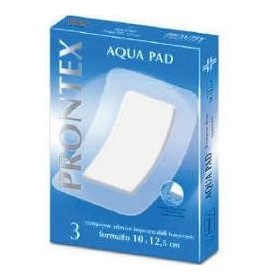Safety Prontex Aqua Pad Garza Adesiva Impermeabile 10x12,5 cm 3 Pezzi