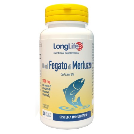 LongLife Olio Di Fegato Di Merluzzo Integratore 60 Perle