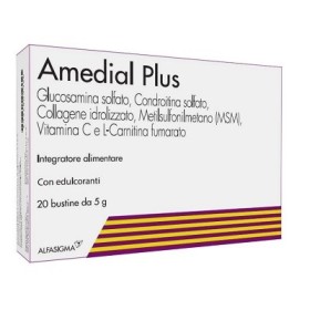 Amedial Plus Integratore Ossa Cartilagini Collagene 20 Bustine