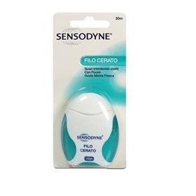 Sensodyne Filo Cerato Filo Interdentale Gusto Menta Fresca 30m